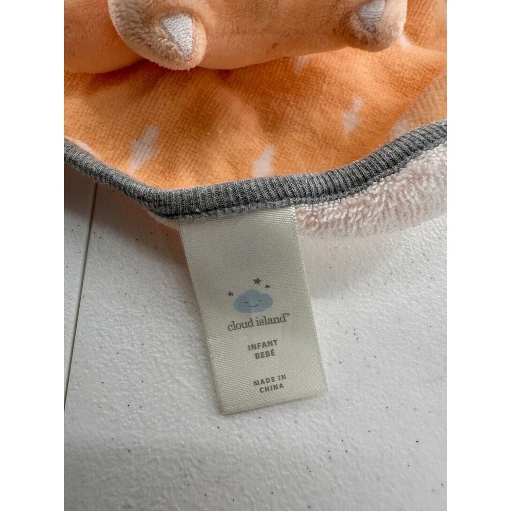 Cloud Island Infant Fox Security Blanket Lovey Plush Head Terry Wash Cloth Baby‎